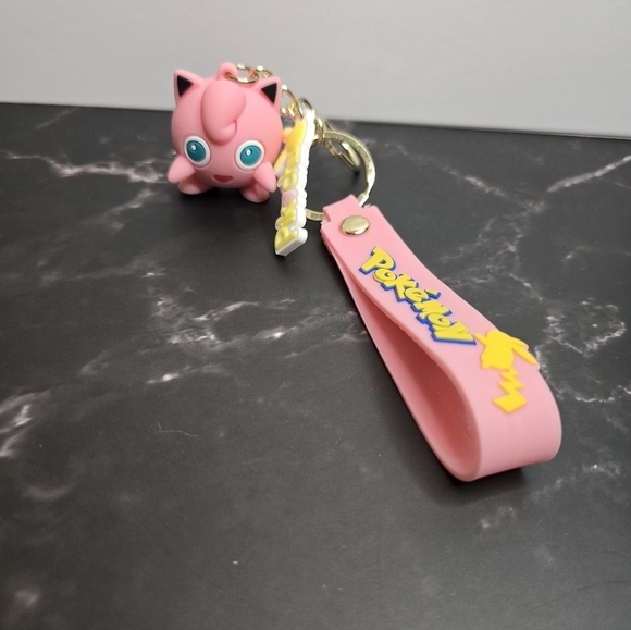 unbranded Accessories - Pokemon Character Jiggly Puff Keychain- Vinyl Figure Charm